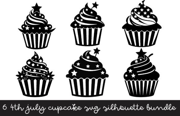4th July Cupcake SVG Design Bundle