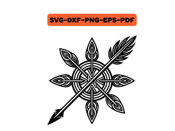 Ancient Plant Vine Feather Celtic SVG