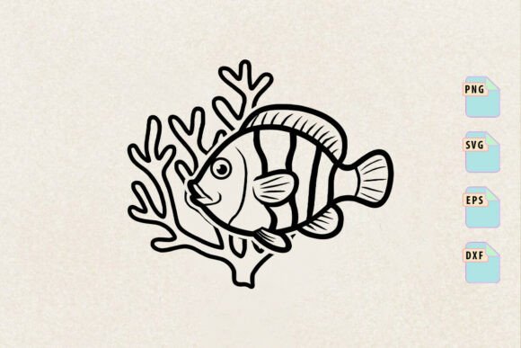 Butterflyfish Clipart SVG, Ocean SVG