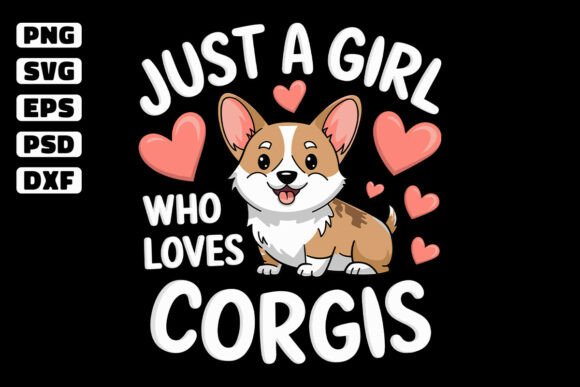Cute Corgi Gift Funny Dog Lover Svg