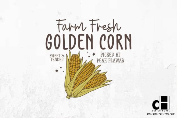 Fall Farmhouse Corn Farm SVG PNG
