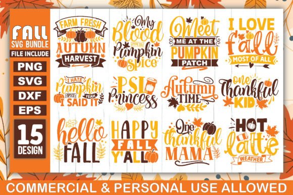 Fall SVG Designs Bundle