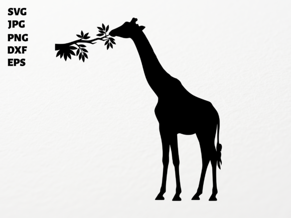 Giraffe Silhouette SVG for Cricut