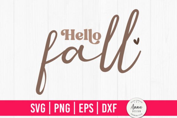 Hello Fall SVG PNG