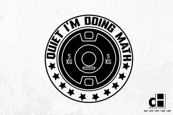 Quiet Doing Math Weightlifting SVG PNG