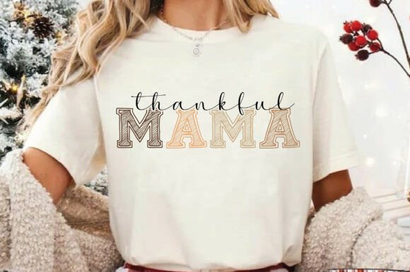 Retro Thankful Mama Mini SVG and PNG
