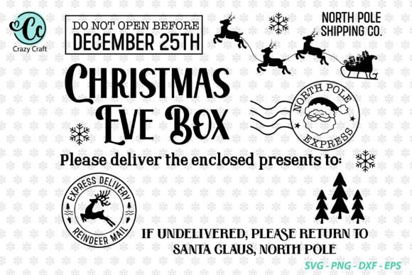 Santa Gift Box Svg Cut File