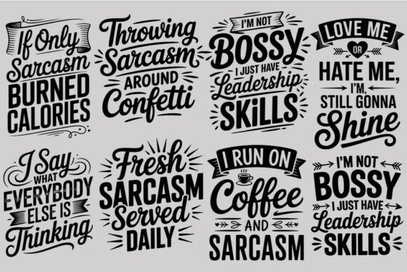 Sarcastic Quotes SVG Bundle Review