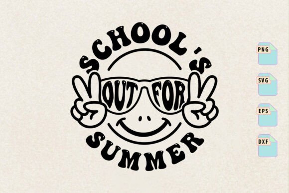 School’s Out for Summer SVG PNG Design