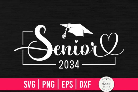 Senior 2034 Graduation SVG PNG