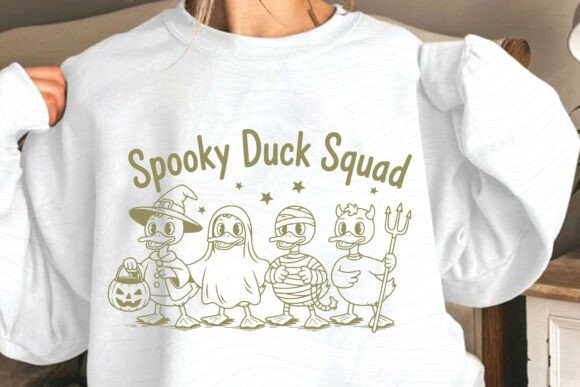 Spooky Duck Squad Halloween Duck SVG