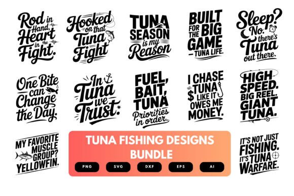 Tuna Fishing SVG Bundle