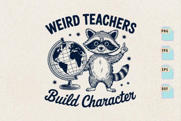 Weird Funny Teachers Build Character SVG