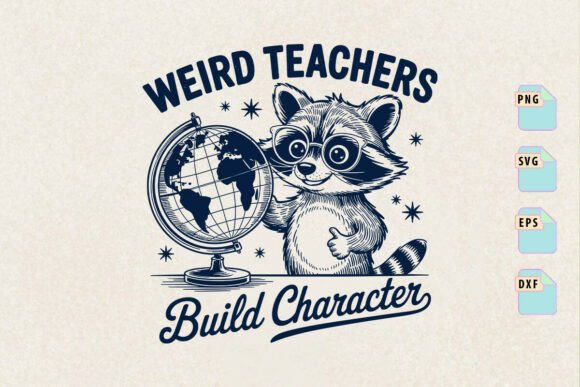 Weird Teachers Build Character SVG PNG